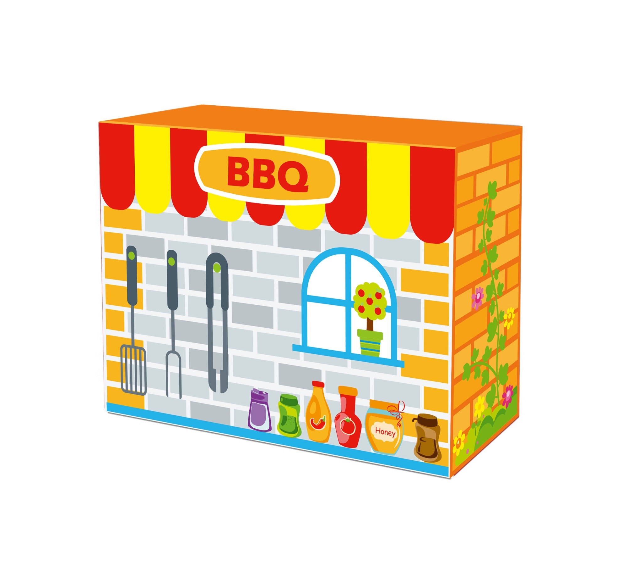 Toysters BBQ Box Wooden Cooking Toy Playset