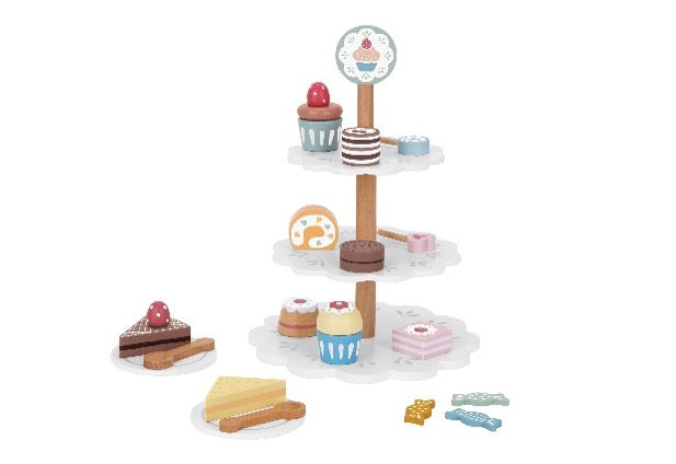 Toysters Dessert Cutting Play-Set With Stand