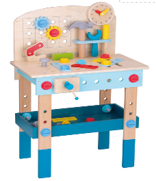 Toysters Wooden WorkBench With Tools