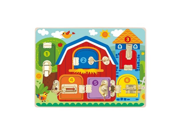 Toysters Montessori Latches Board