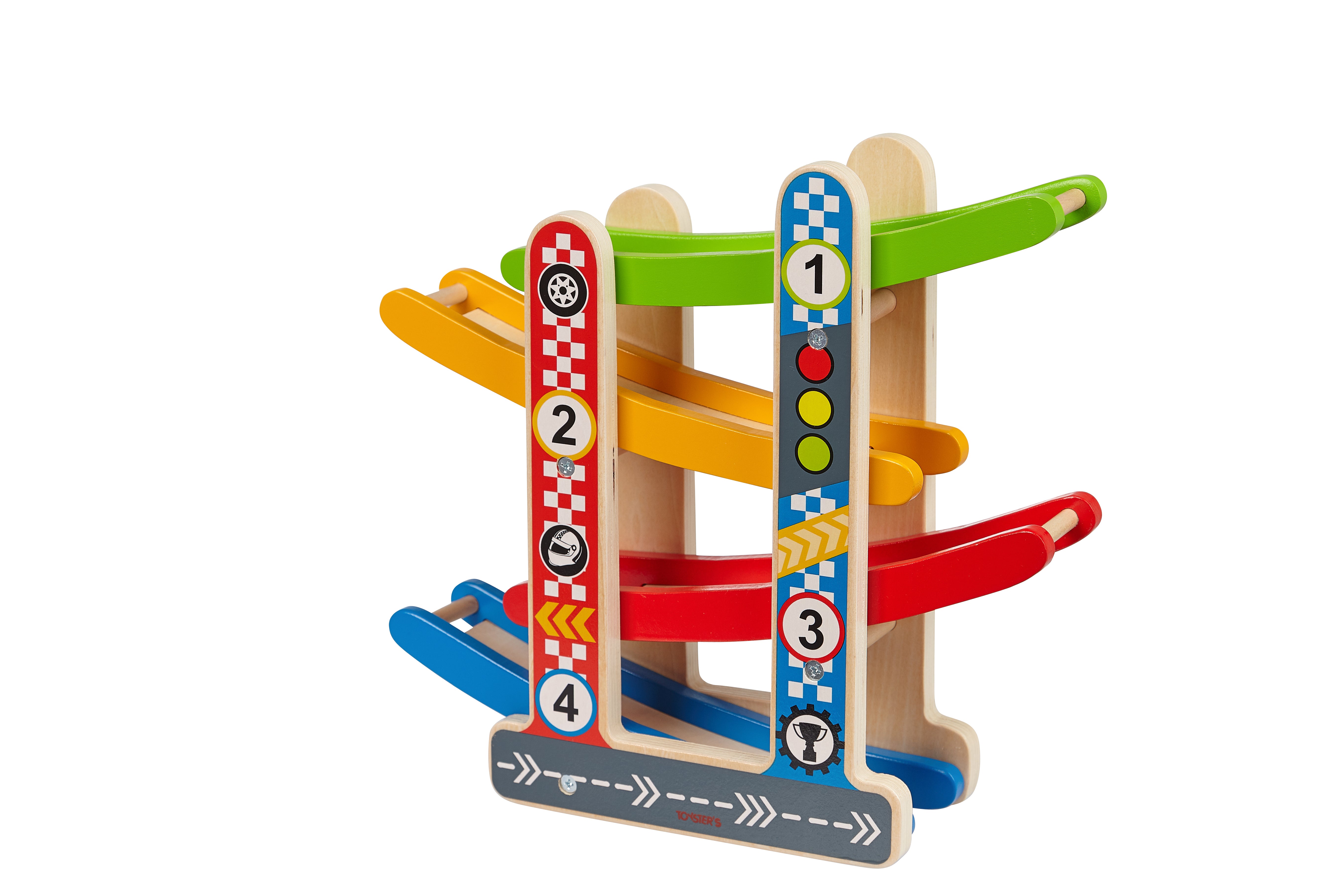 Toysters Wooden Race Car Track Tower