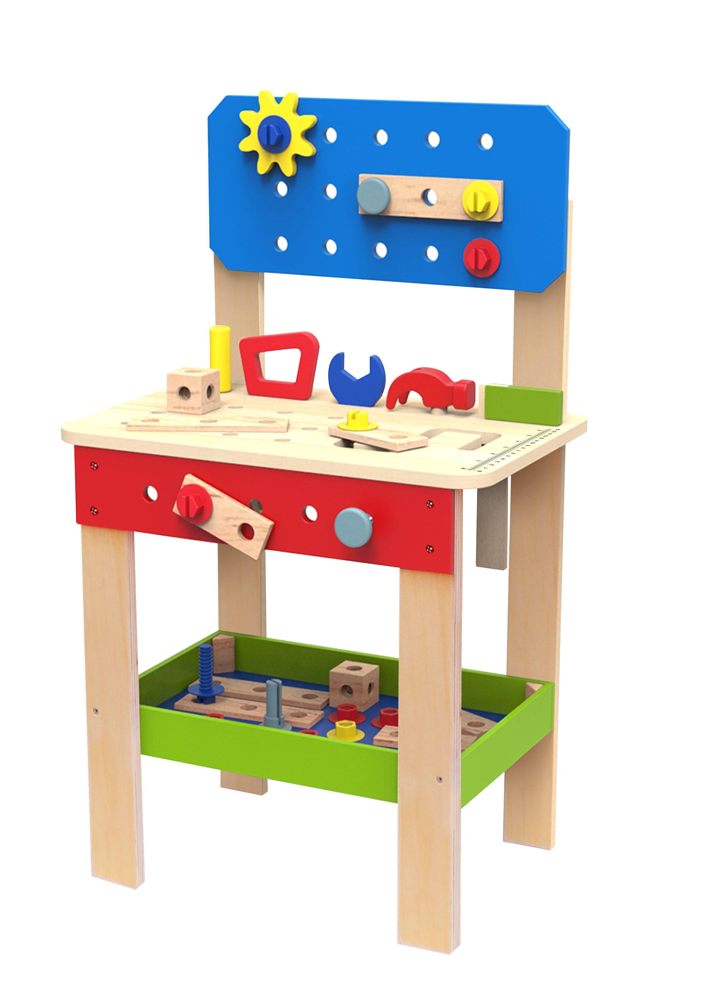 Toysters Wooden Tool Set and Workbench Station