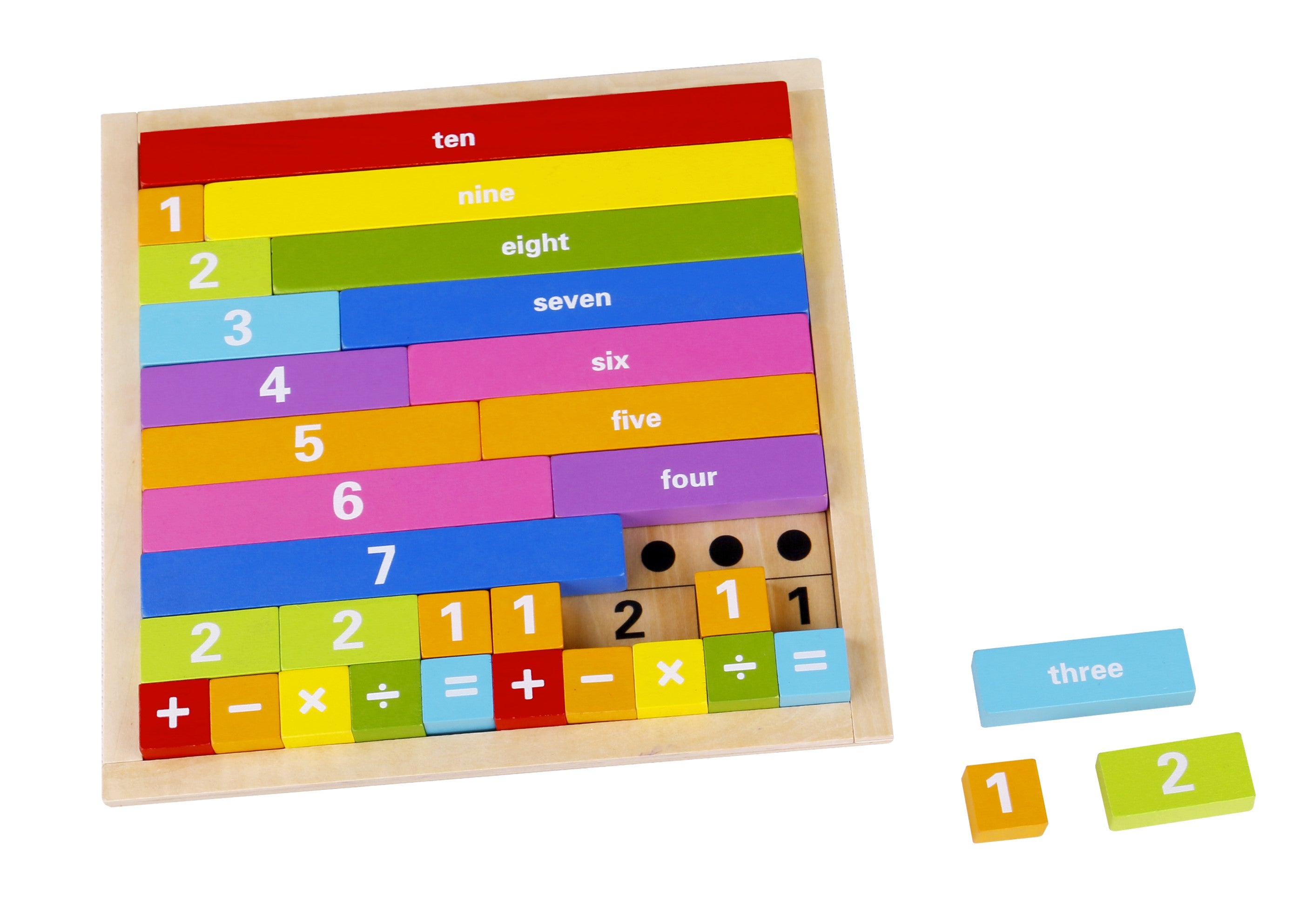 Toysters Wooden Counting Math Board Game