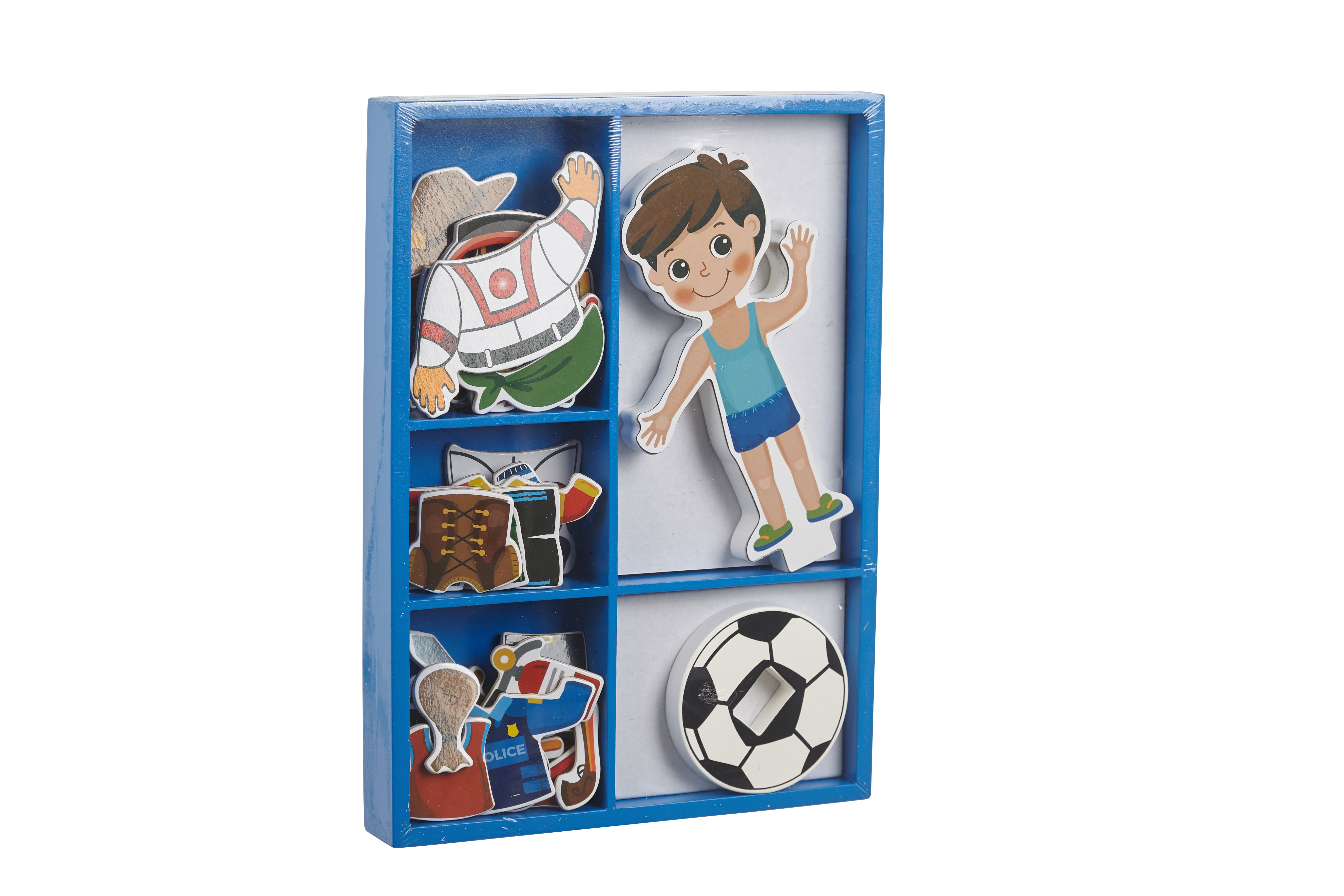 Toysters Magnetic Wooden Dress-Up Boy Doll Toy